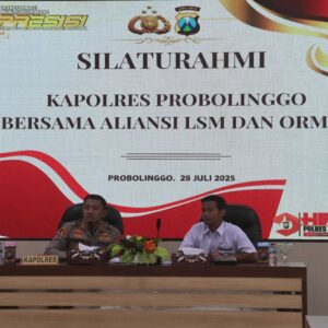 *Jalin Silaturahmi, Kapolres Probolinggo Tatap Muka Dengan LSM dan Ormas Ajak Jaga Kamtibmas*