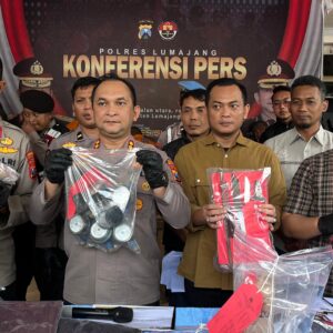 Polres Lumajang Amankan Dua Tersangka Pencurian 91 Unit Meteran Air Milik Perumdam Tirta Mahameru*