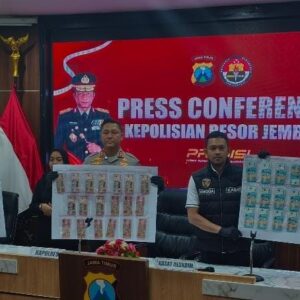 *Polres Jember Berhasil Gagalkan Peredaran Upal Dua Tersangka Diamankan