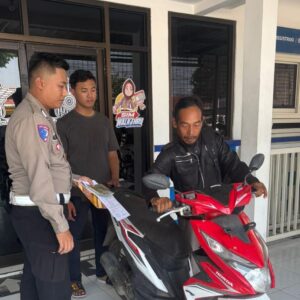 *Operasi Lalu Lintas Polres Pasuruan Berhasil Temukan Motor Hilang 7 Bulan di Jombang*