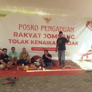 Rakyat Terus Mengalir Mendukung Dibukanya Posko FRJ Tolak Kenaikan Pajak Di Jombang