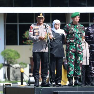 Polda Jawa Timur Gelar Apel dan Doa Bersama Forkopimda dan Puluhan Ormas Untuk Jogo Jatim*