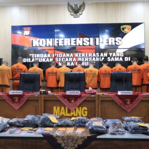 *Polres Malang Tetapkan 21 Tersangka Perusakan Kantor Polisi, 6 Diantaranya ABH*