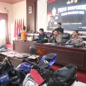Polres Mojokerto Kota Berhasil Ungkap Curanmor Dua Tersangka dan 4 Unit Motor Diamankan*