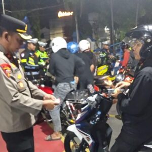 *Gelar KRYD Polres Kediri  Kota Amankan Ranmor Tidak Sesuai Spektek*