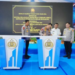 Kapolri Resmikan 35 SPKT Polres di Jajaran Polda Jateng untuk Optimalkan Pelayanan Masyarakat