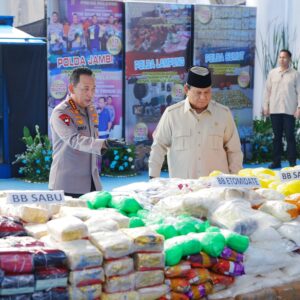 Prabowo Apresiasi Upaya Polri Cegah Peredaran Narkoba di RI
