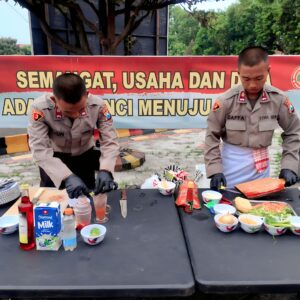 *Siswa Bakomsus Tata Boga SPN Polda Jatim Unjuk Keahlian Kuliner, Ka SPN: ‘Ini Bagian Dukungan Ketahanan Pangan’*