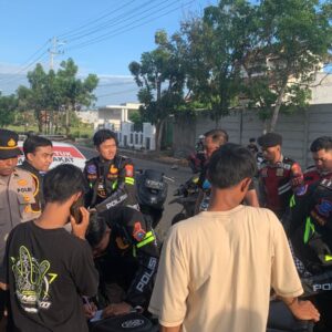 *Patroli Gabungan Polres Sumenep Cegah Balap Liar 42 motor Tidak Sesuai Spektek Diamankan*
