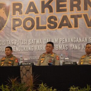 *70 Polisi Satwa Ikuti Rakernis Ditpolsatwa di Pasuruan*