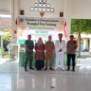 Pelantikan dan Pengambilan Sumpah Jabatan Kepala Urusan  Perencanaan Desa Gongseng Kecamatan Megaluh Kabupaten Jombang.