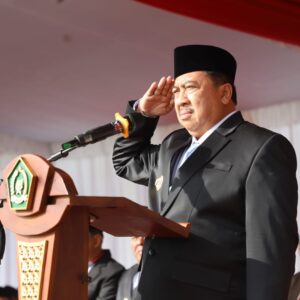 Bupati Warsubi Pimpin Upacara HAB ke-80 : “Menebar Pesan Kerukunan dan Kedaulatan Digital dari Stadion Merdeka Jombang