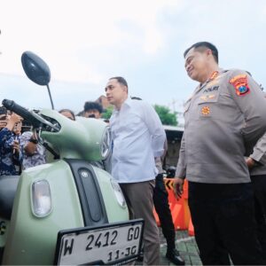 *Sesi 1 Bazar Ranmor Polrestabes Surabaya, 52 Motor Hasil Ungkap Curanmor Telah Kembali ke Pemilik*