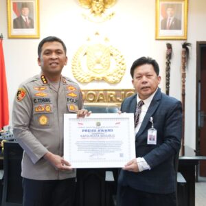 Polresta Sidoarjo Raih Presisi Award dari Lemkapi*