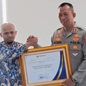 *Polresta Sidoarjo Raih Penghargaan Pelayanan Sangat Baik dari Ombudsman RI*