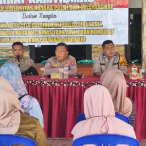 *Polresta Sidoarjo Gelar Curhat Kamtibmas Perkuat Sinergi dan Serap Aspirasi Warga*