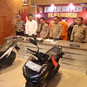 *Polres Pasuruan Ungkap 3 Kasus Kejahatan Jalanan, Tersangka Begal Diamankan*