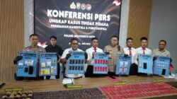 *Polres Mojokerto Kota Ungkap Narkoba Temukan 330 Catride Vape Berisi Etomidate*