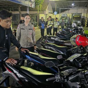 *Polres Mojokerto Kota Amankan 80 Pemuda Konvoi,1 orang Kedapatan Bawa Sajam*