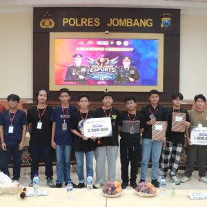 **Turnamen Esport Mobile Legends Kapolres Jombang Cup Sukses Digelar, Juara Siap Wakili Jombang ke Tingkat Polda Jatim**