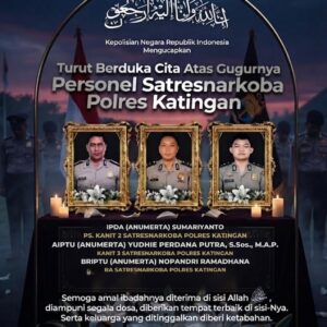 *Tiga Personel Polri Gugur Saat Bertugas Ungkap Kasus Narkoba di Katingan, Dianugerahi Kenaikan Pangkat Luar Biasa Anumerta*
