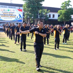 *Perkuat Sinergitas, Polri, Kejaksaan, Pengadilan, dan Lapas di Jombang Gelar Olahraga Bersama*