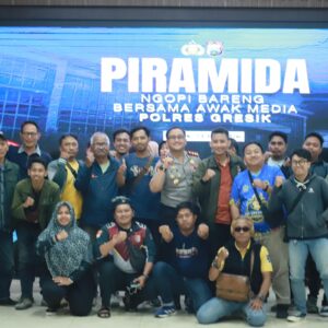 *Polres Gresik Gelar Piramida, Perkuat Sinergi Melalui “Ngopi Bareng Media”*