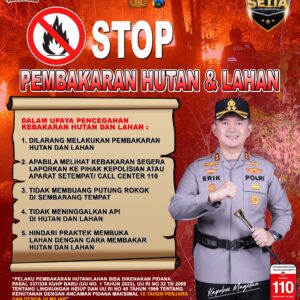 *Polres Magetan Tingkatkan Mitigasi Karhutla di Musim Kemarau, Larang Warga Membakar Lahan*