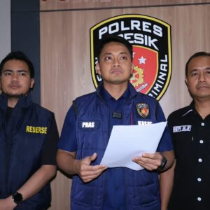 *Polres Gresik Amankan Pria Eksibisionis di Cerme, Sering Beraksi Sasar Pemotor Wanita*