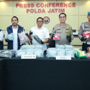 *Polda Jatim Ungkap 1.870 Kasus Narkoba, 2.382 Tersangka Diamankan*
