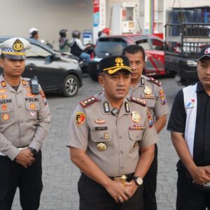 *Kapolres Kediri Cek Pasokan di Sejumlah SPBU, Antisipasi Panic Buying BBM*