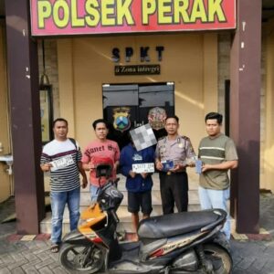 Kurang dari 24 Jam, Polisi Jombang Gerak Cepat Ringkus Pelaku Curanmor